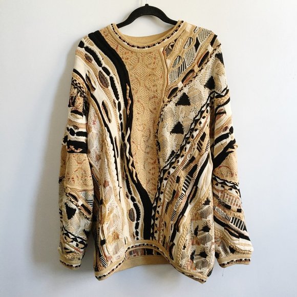 VINTAGE 1990s Tundra Textured Chunky Knit Sweater - Picture 3 of 8